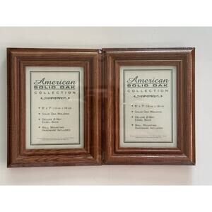 Vintage American Collection Solid Oak Molding 5x7 Picture Frame Set NEW